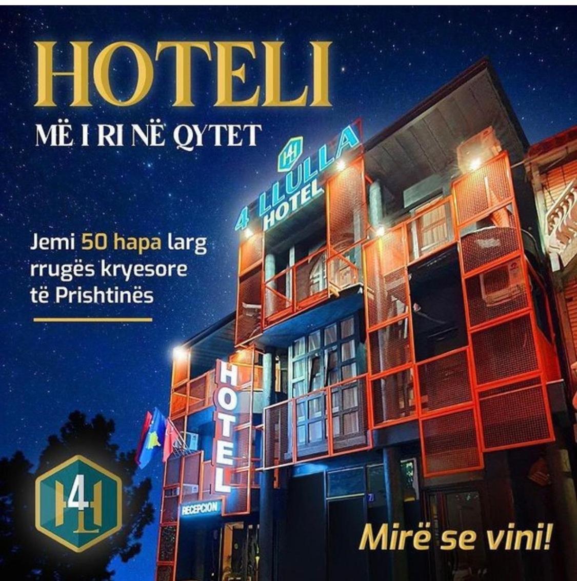 Hotel 4 Llulla 普里什蒂纳 外观 照片
